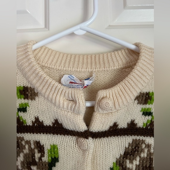 Vintage White Stag Floral Cardigan - Picture 3 of 14